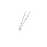 DIAMANTE CON CADENA DE ORO BLANCO GD024OB