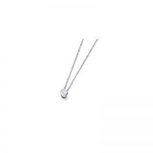 DIAMANTE CON CADENA DE ORO BLANCO GD024OB
